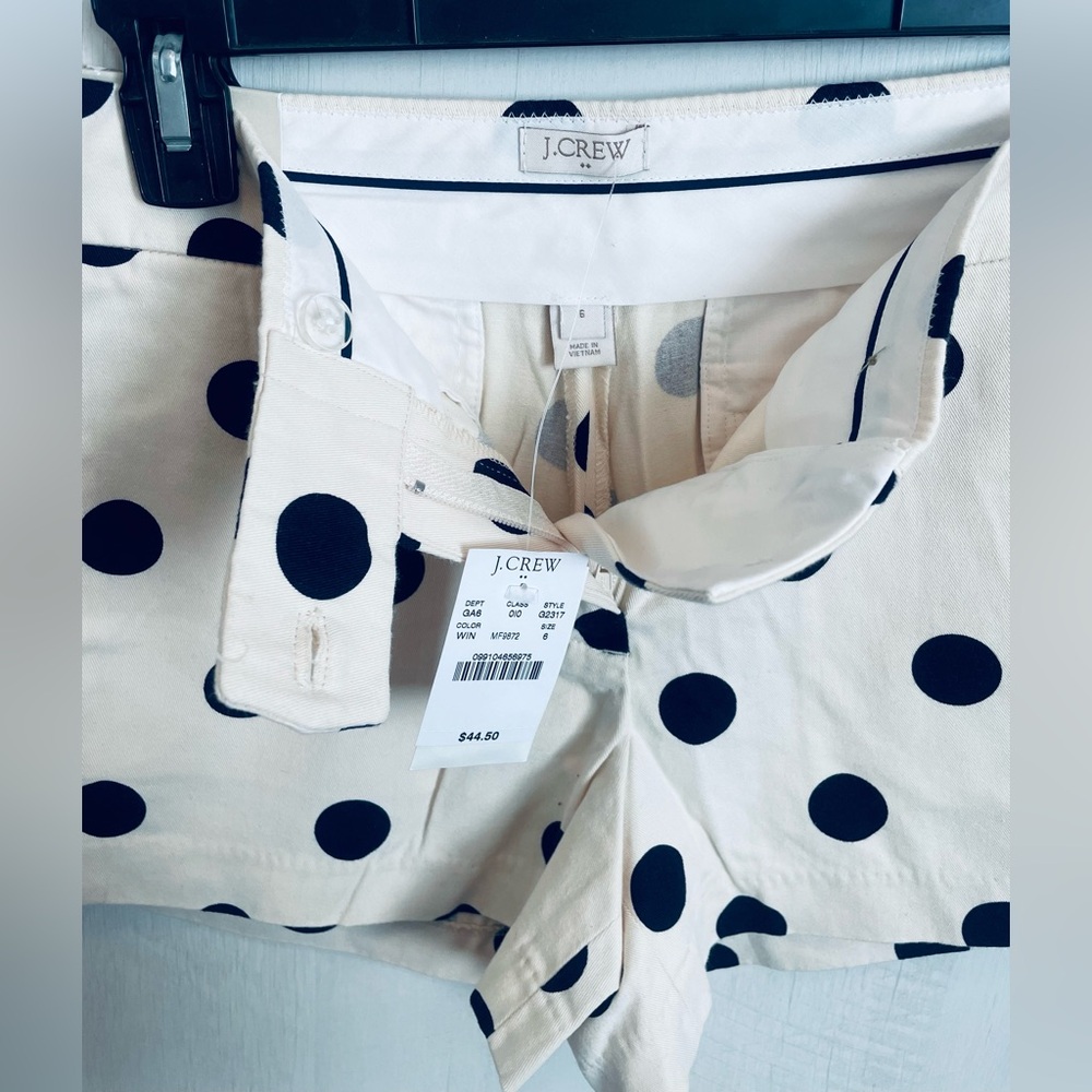 Polka dotted JCrew Chino Short